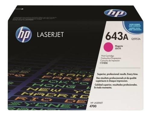 Toner Hp 643a Color Original Q5953a Q5952a Q5951a Lj 4700 Dn