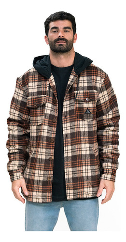 Campera Wayfarer Alaska Con Corderito Frome Beige Y Marron