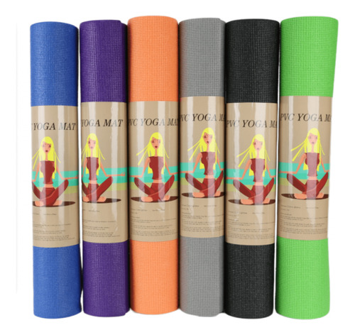 Mat Colchoneta Yoga Pilates Matt Pvc Enrollable Surtido