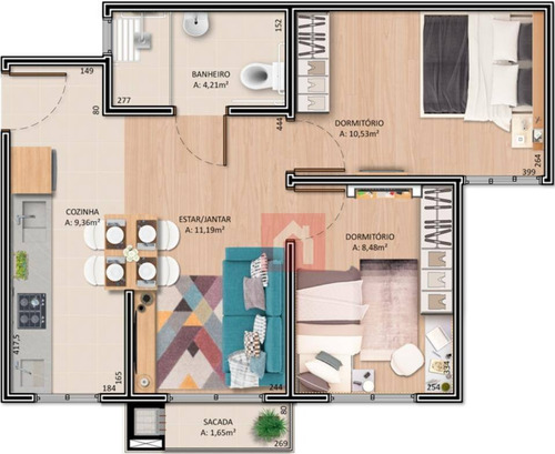 Imagem 18 de 20 de Apartamento Com 2 Dormitórios À Venda, 47 M² Por R$ 167.999,00 - Bela Vista - Caxias Do Sul/rs - Ap1776