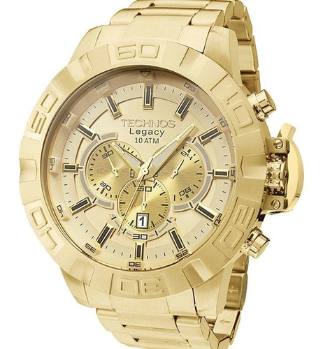 Relógio Technos Dourado Masculino Classic Legacy Js25ba/4x