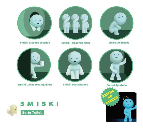 Set De Figuras En Miniatura Glow In The Dark Smiski Dreams: