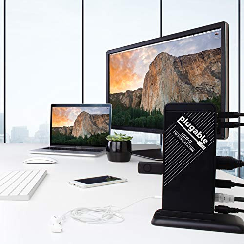 Estación De Acoplamiento Usb C Plugable Con Carga,