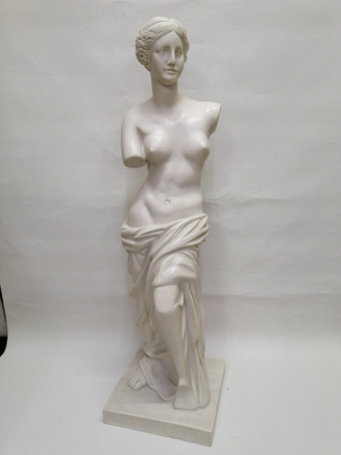 Escultura Antigua Venus Del Milo Italy En Marmolina Tallada 