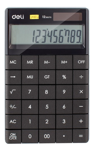 Calculadora Escritorio Dual Deli 12 Digitos 165*103mm 