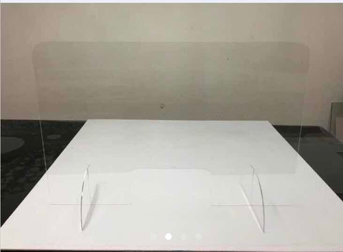 Pantalla Anti Contagio En Escuadra De 90x50x60 En 3 Mm