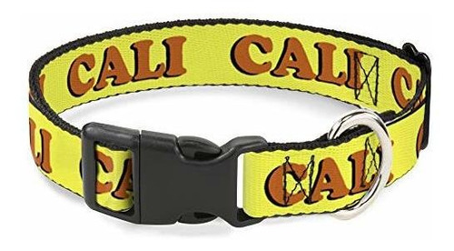 Cat Collar Breakaway Cali Yellow Orange 8 To 12 Inches 0.5 I