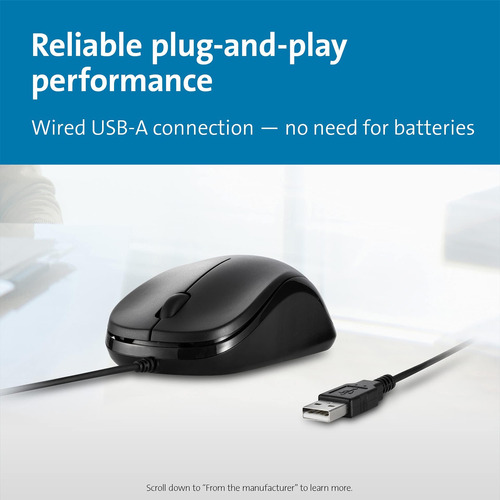 Ratón Con Cable Kensington Simple Solutions Compatible Con T