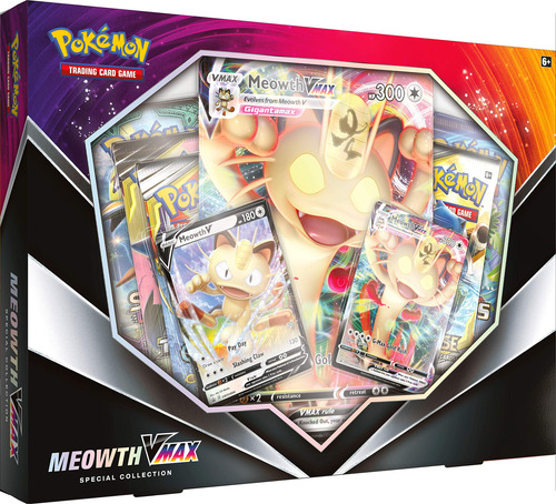 Juego De Cartas Coleccionables Pokemon De Juguete Meowth Vma