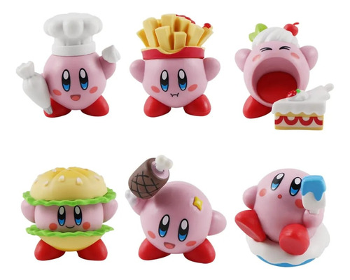 Set Kirby X 6 Chibi Super Kawaii