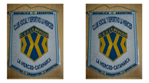 Banderin Grande 40cm Club La Merced Catamarca