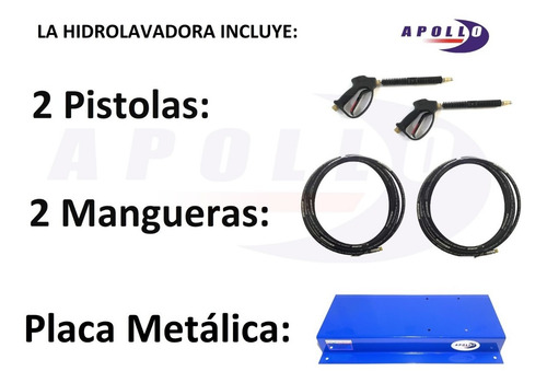 Imagen 5 de 10 de Hidrolavadora Industrial 5hp 220v Dos Salidas Sin Arrancador