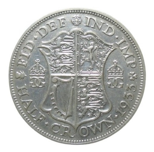 Reino Unido De Gran Bretaña Half Crown 1933 Plata Ley 0.500 (Usado)