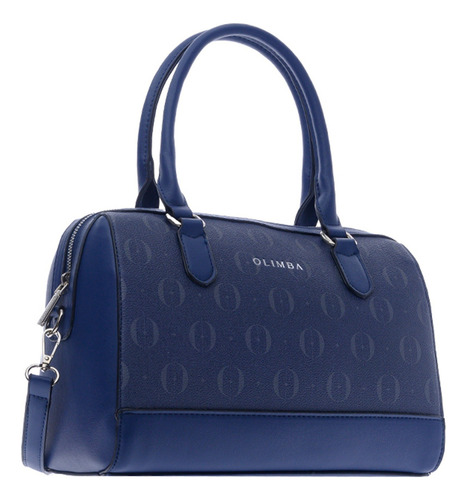 Bolsa Satchel Olimba De Mujer De Moda Amplia Grande 88522 Azul Lisa Oro