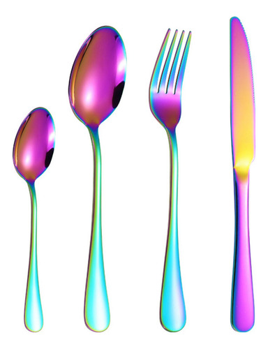 Juego De Cubiertos De Acero Inoxidable, Tenedor Portátil