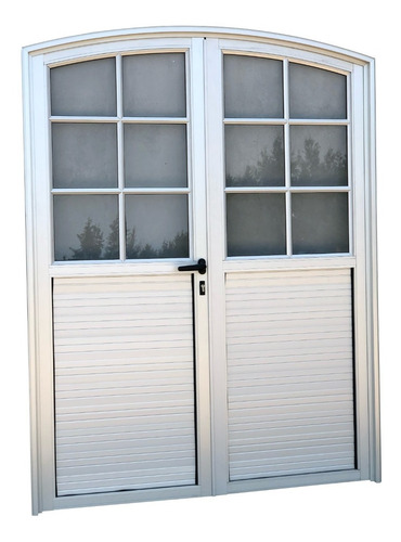Puerta Aluminio Doble Con Medio Punto Unicas