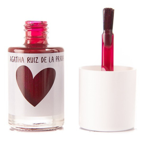 Esmalte Uñas Agatha Ruiz De La Prada Escarchado Burgundy