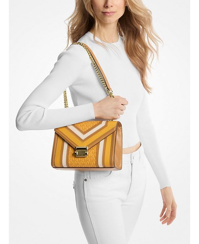 Bandolera Michael Kors Whitney Medium Con Bloques De Color D