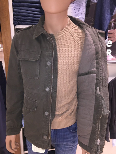 Imagen 3 de 10 de Campera Parka Hombre Militar Gabardina Promocion