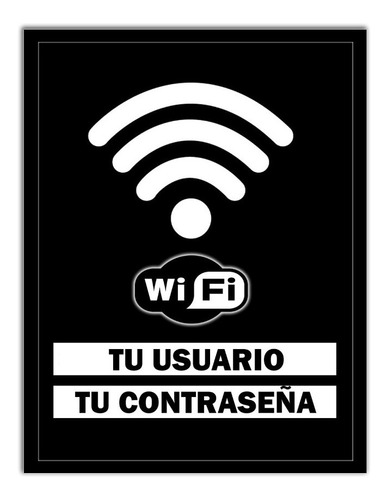 Cuadro Personalizado De Wifi  Ideal Comercio - 30x40