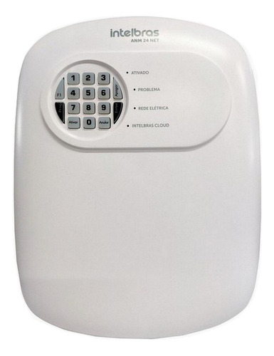 Kit Alarme Anm 24 Celular App 4 Sensor C/ Fio Presenca Magne Cor Branco
