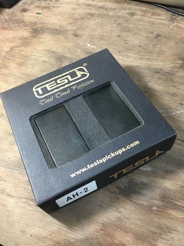 Set Microfonos Humbuckers Activos Tesla Negros Ah-2