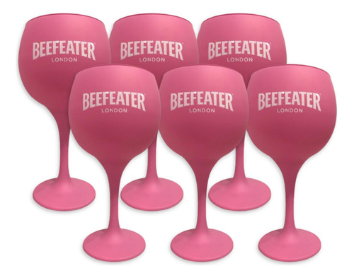 Copa Beefeater Rosa De Vidrio X6u 600ml Edición Limitada