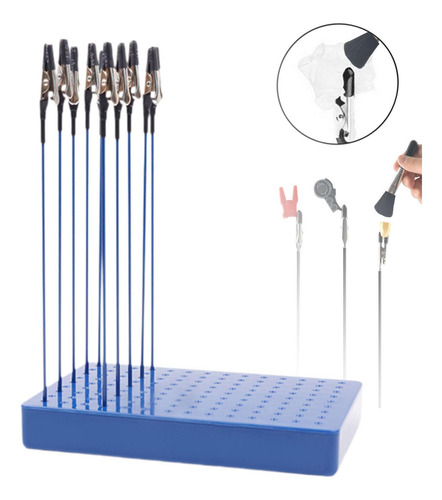 10 Piezas De Clips De Pintura Soporte De Azul 20 Clips