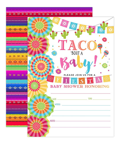 Fiesta     Invitation, Taco    , Taco Bout A     Invite...