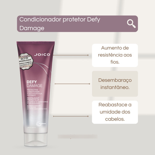 Kit Duo Joico Defy Damage Shampoo E Condicionador
