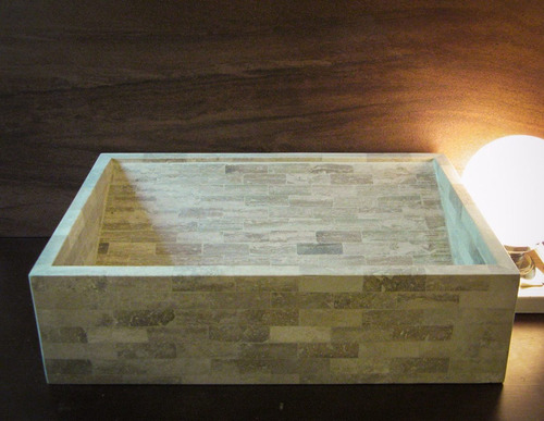 Imagen 3 de 10 de Bacha Travertino Artesanal, Baño, Tesalia - Forma Y Diseño