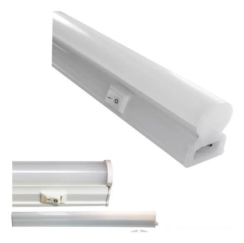 Liston Tubo Led Bajo Alacena 90 Cm Interconectable Con Tecla Color De La Luz Blanco Frío