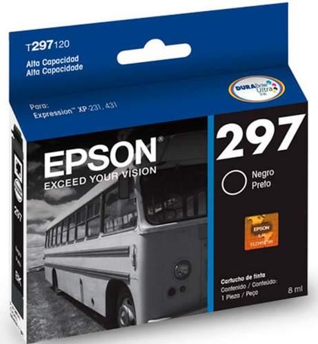 Cartucho Epson 297 Negro Doble Carga - Xp231 Xp241 Xp431