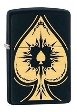 Encendedor Zippo Negro Mate Diseño Pica + Combo