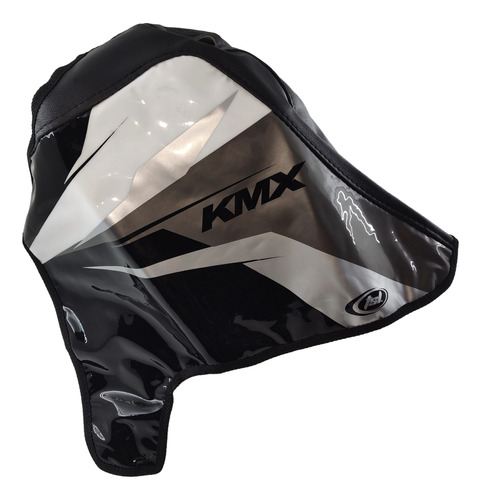 Funda Tanque Kawasaki Kmx 125 Negro Y Gris Plata