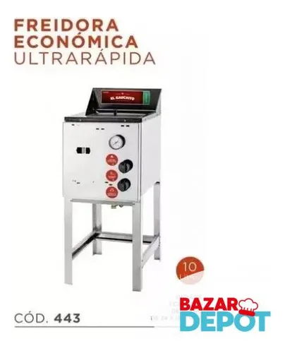 Freidora Económica Ultra Rapida Sol Real 10l Gas Envasado
