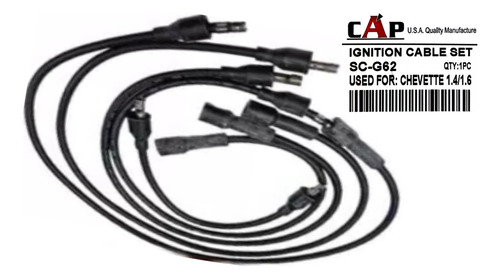 Cables Bujias Chevette 1.4 1.6 1973 1974 1975 1976 1977 1978