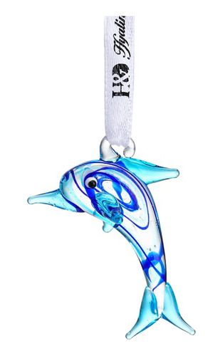 Adorno Decorativo De Delfin De Cristal Colgante De 2 Pulgada