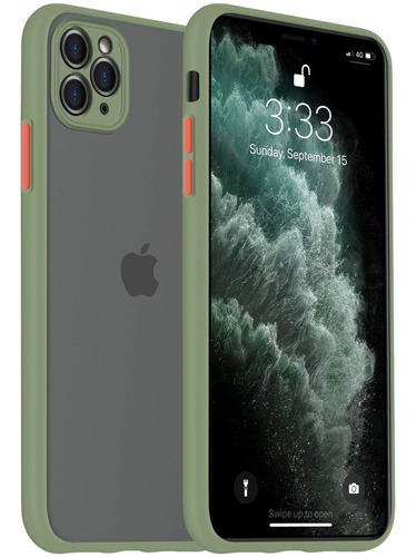 Funda Para iPhone 11 Pro Max, Verde/resistente/delgada