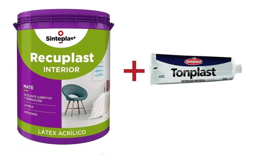 Combo Recuplast Mate 4kg + Entonador Universal Sinteplast