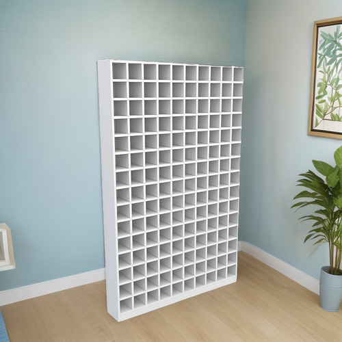 Armário Colmeia 100%mdf M3 (organizador Estante, Prateleira) Cor Branco