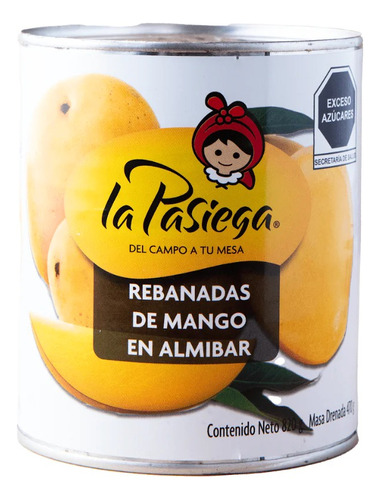 Rebanadas De Mango En Almíbar La Pasiega 820g