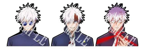 Sticker Pvc 3d Holografico Jujutsu Kaisen Satoru Gojo Hechic