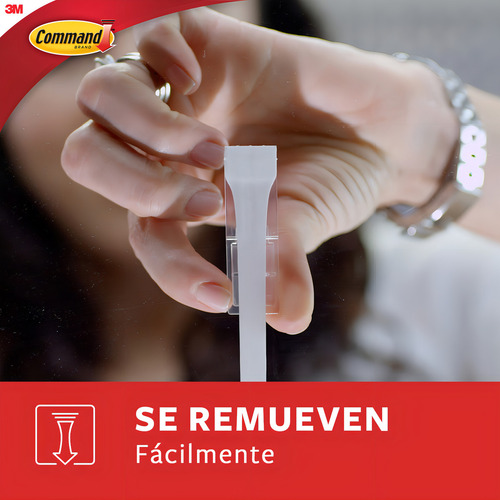 Gancho Plastico Command Uso General Pequeño Blanco Paquetex3