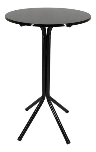 Jogo Mesa Bistro Luxo 3 Banqueta Alta Aço Bar Cozinha Cor Preto Desenho Do Tecido Das Cadeiras Liso
