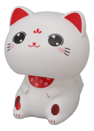 Gato De La Suerte Solar Que Agita La Mano Deco Feng Shui Con