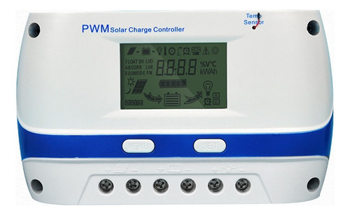 Pwm Controlador Solar Lcd Cargador Panel Fotovoltaico
