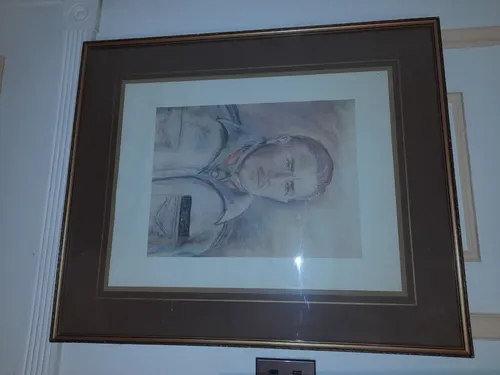 Cuadro Dibujo General Pinochet Enmarcado (Usado)