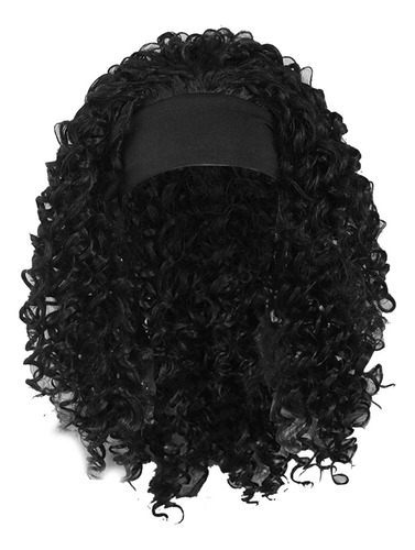 Chic Afro Kinky Curly Peluca Elegante Ondulado 46-55cm