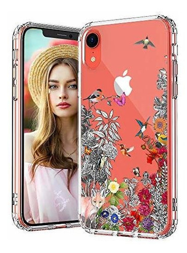 Compatible Con  Xr Case, Clear Fl Flower Humming Bird P...